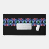 Stained Glass (Linear - Midnight) Schreibtischunterlage (Tastatur & Maus)