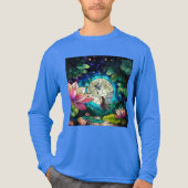 Stained Glass Little Fairy With Dragonfly Tri-Blend Shirt (Vorderseite)