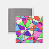 "Stained Glass" Magnet (Vorderseite/Rückseite)