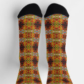 Stained Glass Majestic Diamond Pattern Socken (Oben)