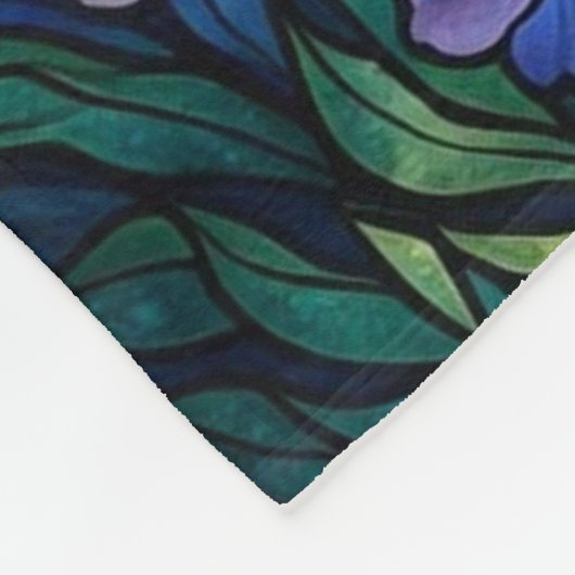 Stained Glass Mermaid Art Fleecedecke (Ecke)