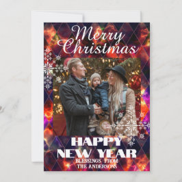 Stained Glass Misty  Photo Multicolors Feiertagskarte