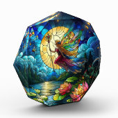 Stained Glass Moonlight Flight Fairy  Fotoblock (Links)