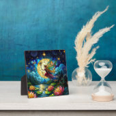 Stained Glass Moonlight Flight Fairy  Fotoplatte (InSitu)