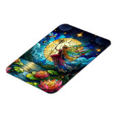 Stained Glass Moonlight Flight Fairy Magnet (Linke Seite)