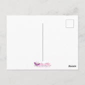 Stained Glass Moonlight Flight Fairy  Postkarte (Rückseite)