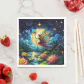 Stained Glass Moonlight Flight Fairy Serviette (Beispiel)