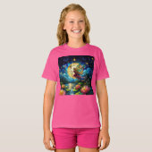 Stained Glass Moonlight Flight Fairy  T-Shirt (Vorne ganz)