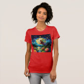 Stained Glass Moonlight Flight Fairy  T-Shirt (Vorne ganz)