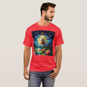 Stained Glass Moonlight Flight Fairy T-Shirt (Vorne ganz)