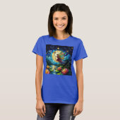 Stained Glass Moonlight Flight Fairy  T-Shirt (Vorne ganz)