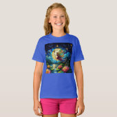 Stained Glass Moonlight Flight Fairy  T-Shirt (Vorne ganz)