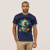 Stained Glass Moonlight Flight Fairy T-Shirt (Vorne ganz)