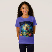 Stained Glass Moonlight Flight Fairy  T-Shirt (Vorne ganz)