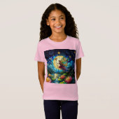 Stained Glass Moonlight Flight Fairy  T-Shirt (Vorne ganz)