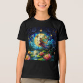 Stained Glass Moonlight Flight Fairy  Tri-Blend Shirt (Vorderseite)