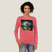 Stained Glass Moonlight Flight Fairy  Tri-Blend Shirt (Volle Vorderseite)