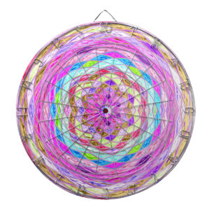 Stained Glass Mosaic Abstract #4 Dartscheibe