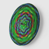 Stained Glass Mosaic Abstract #4 Große Wanduhr (Winkel)