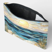 Stained Glass Ocean Sunset Accessory Pouch Zubehörtasche (Offen)