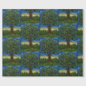 Stained Glass Olive Tree Wrapping Paper – Nature Geschenkpapier (Flach)