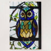 Stained Glass Owl Jigsaw Puzzle (Vertikal)