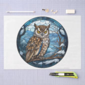Stained Glass Owl Seidenpapier (Handwerk)