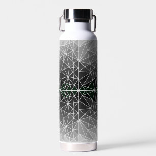 Stained glass pattern 03.Grey.Offwhite Line BG Trinkflasche