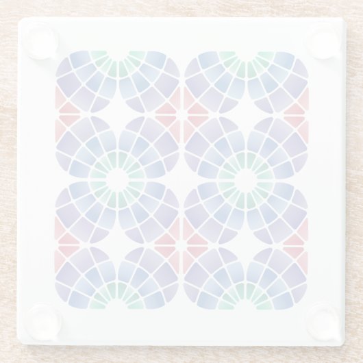 Stained Glass (Pattern - Daylight) Glasuntersetzer (Rückseite)