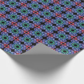 Stained Glass (Pattern - Midnight) Geschenkpapier (Ecke)