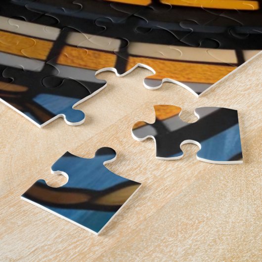 Stained-glass rabbit jigsaw puzzle (Seite)