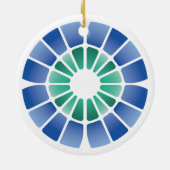 Stained Glass (Radial - Daylight) Keramik Ornament (Hinten)