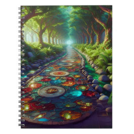 Stained Glass Road Notebook Notizblock