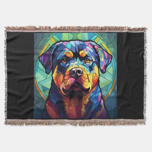 Stained Glass Rottweiler Decke (Vorderseite)