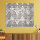 Stained Glass Silver Diamond Pattern Leinwanddruck (Insitu (Wohnzimmer))