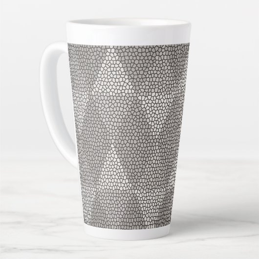 Stained Glass Silver Diamond Pattern Milchtasse (Linke Ecke)