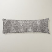 Stained Glass Silver Diamond Pattern Seitenschläferkissen (Rückseite)