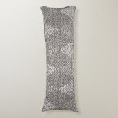 Stained Glass Silver Diamond Pattern Seitenschläferkissen (Vorderseite Vertikal)