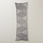 Stained Glass Silver Diamond Pattern Seitenschläferkissen (Rückseite (Vertikal))