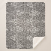 Stained Glass Silver Diamond Pattern Sherpadecke (Vorderseite)