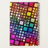 stained glass squares - vibrant rainbow :  planer (Rückseite)