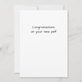 Stained Glass Style Labrador Retreiver Dog Flat Karte (Rückseite)