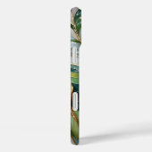 Stained Glass Style Leaf Aesthetic Phone Case (Rückseite / Rechts)