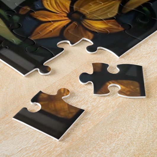 Stained Glass Swan Jigsaw Puzzle (Seite)