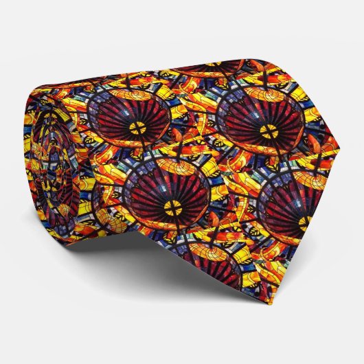 'Stained Glass' Tie Krawatte (Gerollt)