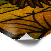 Stained Glass Turkey Poster (Ecke)