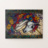 Stained glass unicorn puzzle (Horizontal)