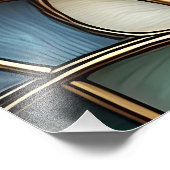 Stained Glass Waves Fotodruck (Ecke)