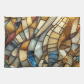 Stained Glass Waves Geschirrtuch (Horizontal)
