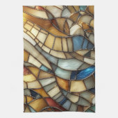 Stained Glass Waves Geschirrtuch (Vertikal)